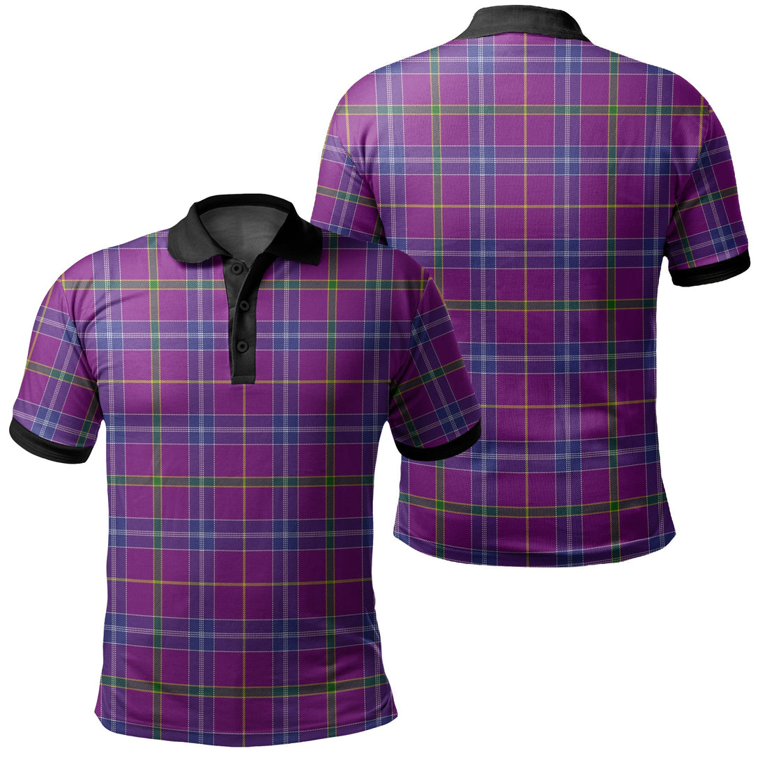 Jackson Tartan Classic Polo Shirt Black Neck 2 Style