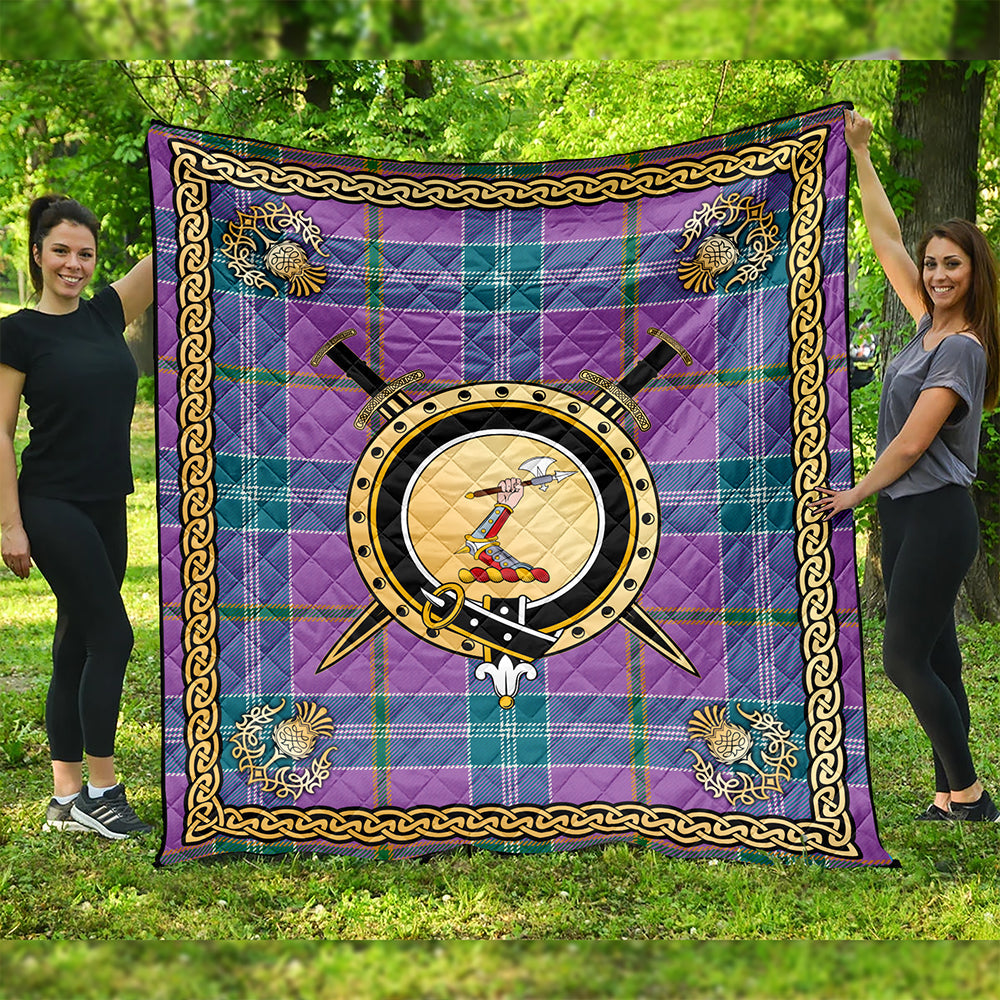 Jackson Ancient Clan Badge Tartan Premium Quilt Celtic Shield