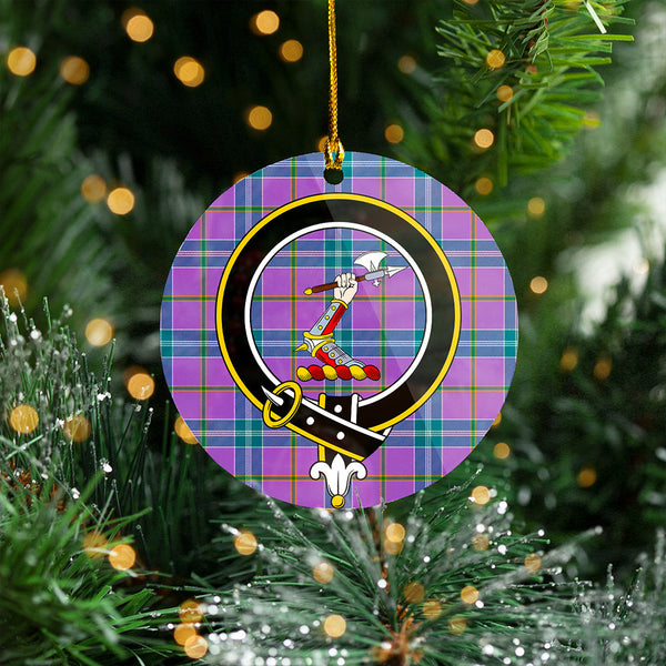 Jackson Ancient Clan Badge Tartan Plastic Christmas Ornaments