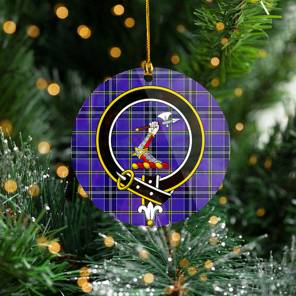 Jackson Modern Clan Badge Tartan Plastic Christmas Ornaments