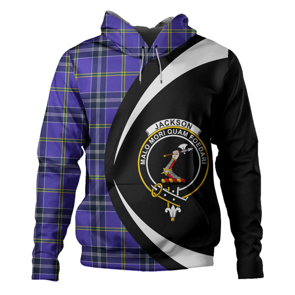 Jackson Modern Clan Badge Tartan Hoodie Circle Style