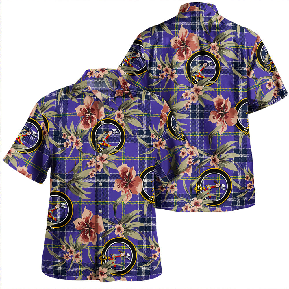 Jackson Modern Clan Badge Tartan Aloha Hawaiian Shirt Tropical Old Style