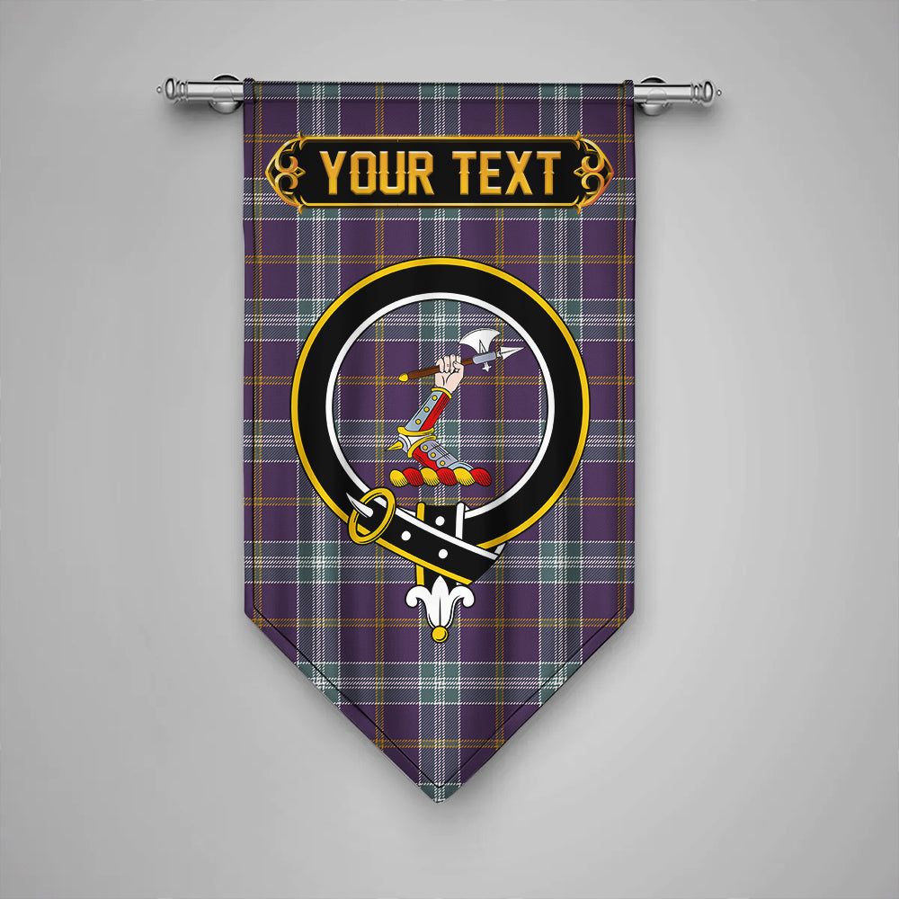 Jackson Weathered Clan Badge Tartan Gonfalon Personalize