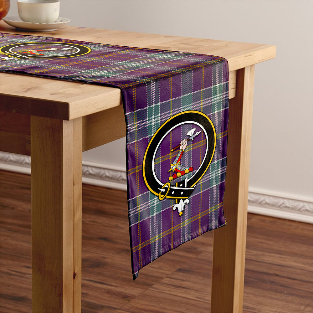 Jackson Weathered Clan Badge Tartan Table Runner