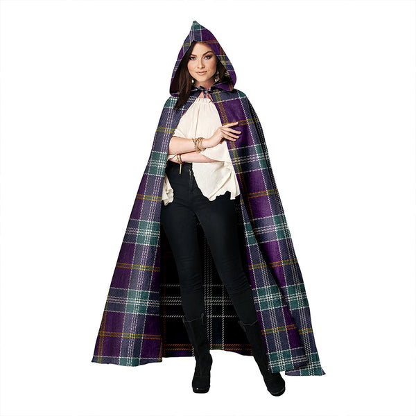 Jackson Weathered Clan Badge Tartan Hooded Cloak