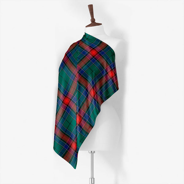 Jardine Dress Modern Tartan Classic Silk Habotai Square Scarf