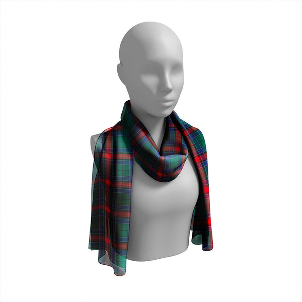 Jardine Dress Modern Tartan Classic Silk Habotai Long Scarf