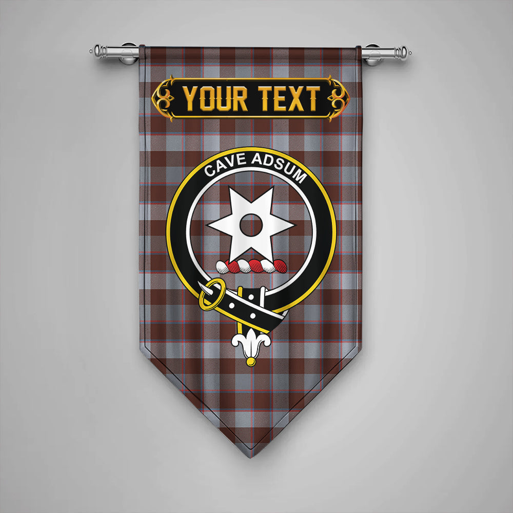 Jardine of Castlemilk Modern Clan Badge Tartan Gonfalon Personalize