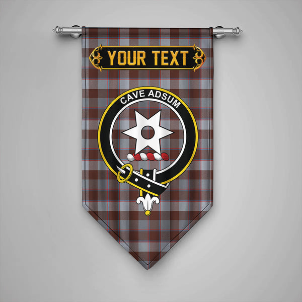 Jardine of Castlemilk Modern Clan Badge Tartan Gonfalon Personalize