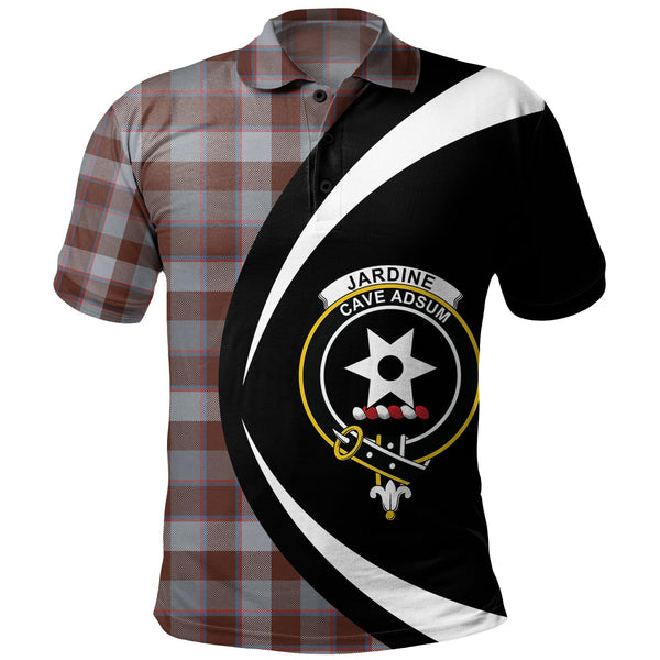 Jardine of Castlemilk Modern Clan Badge Tartan Polo Shirt Circle Style Personalized