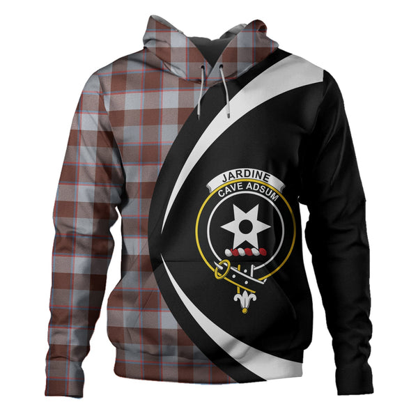 Jardine of Castlemilk Modern Clan Badge Tartan Hoodie Circle Style