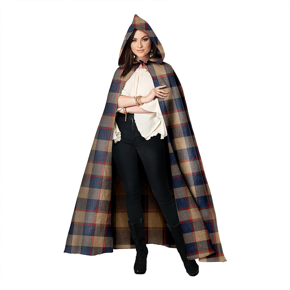 Jardine of Castlemilk Weathered Clan Badge Tartan Hooded Cloak