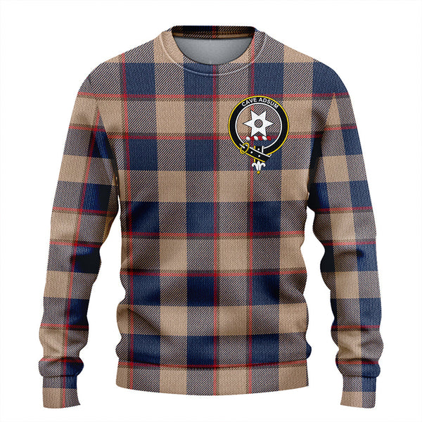 Jardine of Castlemilk Weathered Clan Badge Tartan Knitted Sweater