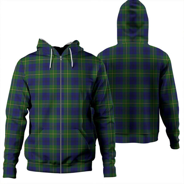 Johnston Modern Tartan Classic Zipper Hoodie