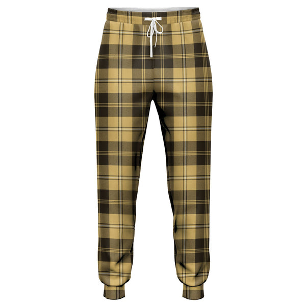 Johnstone Orange Black (Johnson Orange Black) Weathered Tartan Jogger Pants