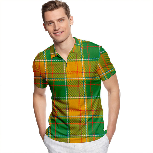 Keilar Ancient Tartan Classic Lapel Zip Short Sleeve Polo