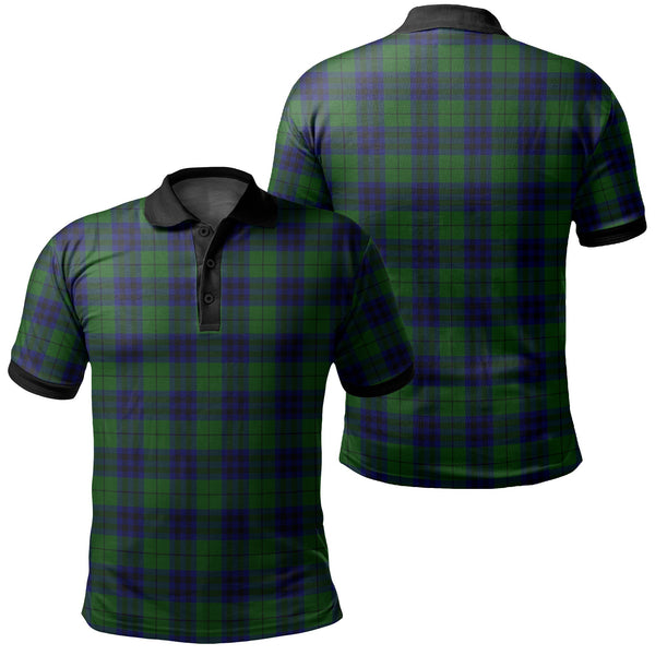 Keith Modern Tartan Classic Polo Shirt Black Neck 2 Style