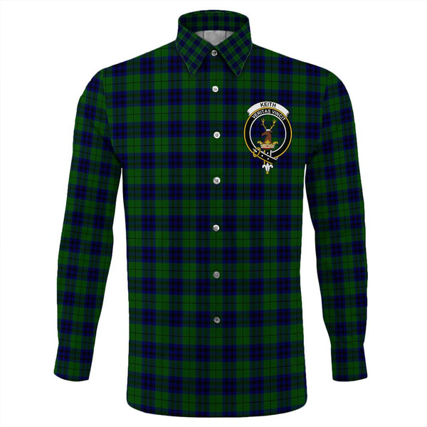 Keith Modern Tartan Classic Crest Long Sleeve Button Shirt