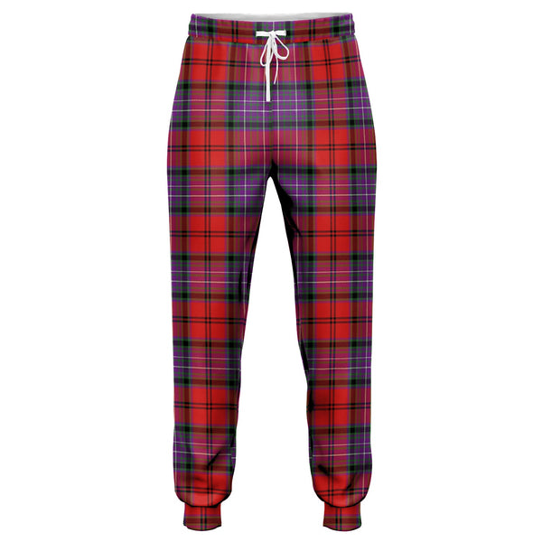 Kelly of Sleat Red Modern Tartan Jogger Pants