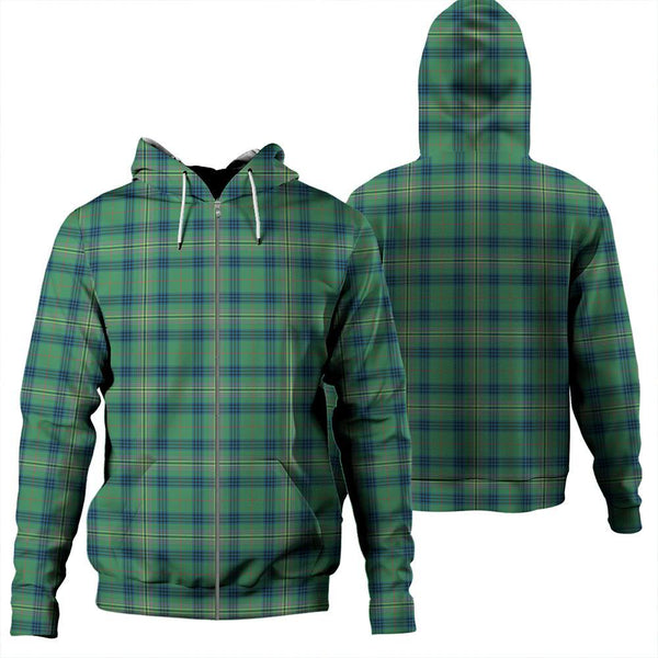 Kennedy Ancient Tartan Classic Zipper Hoodie