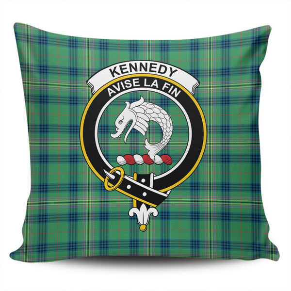 Kennedy Ancient Tartan Classic Crest Pillow Cover