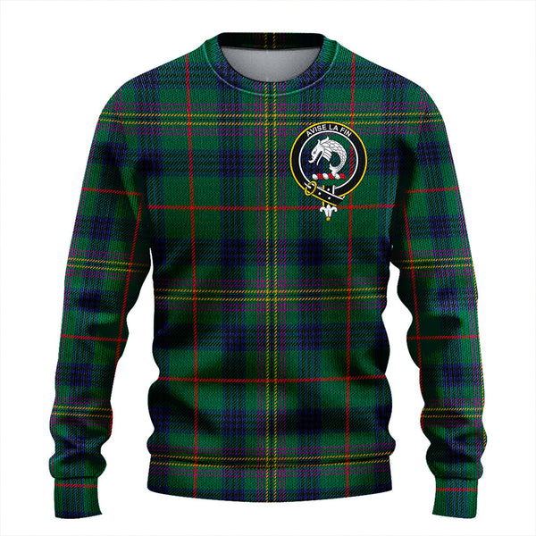 Kennedy Modern Clan Badge Tartan Knitted Sweater