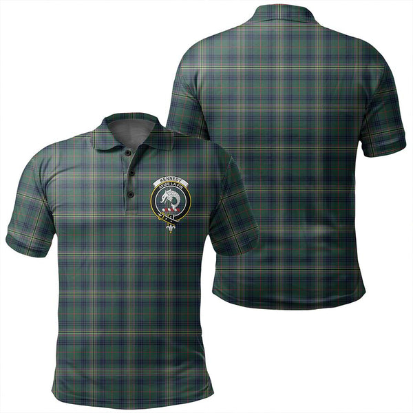 Kennedy Modern Tartan Classic Crest Polo Shirt