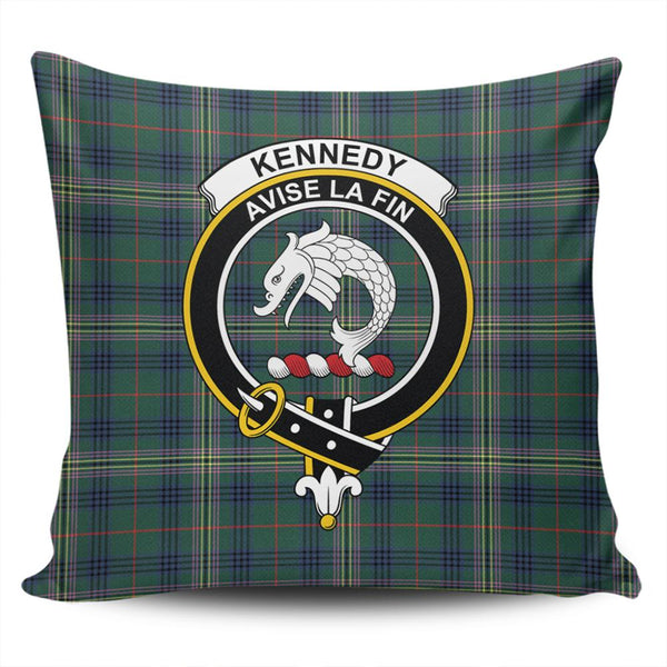 Kennedy Modern Tartan Classic Crest Pillow Cover