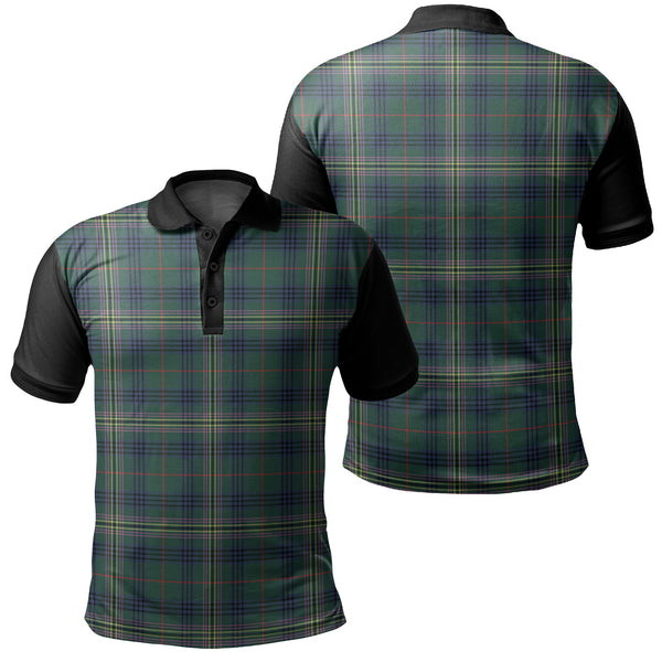 Kennedy Modern Tartan Classic Polo Shirt Black Neck 1 Style