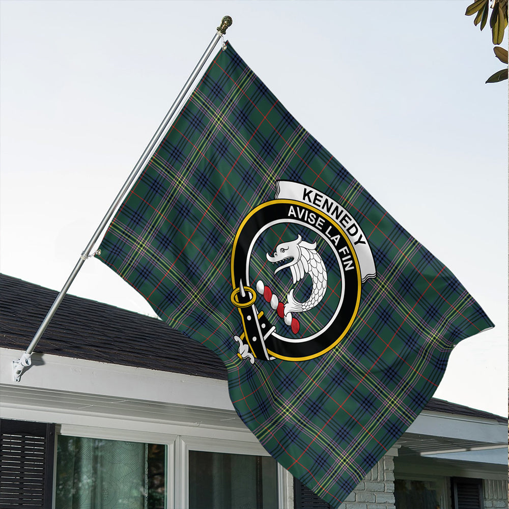 Kennedy Modern Classic Crest House Flag