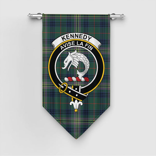 Kennedy Modern Tartan Classic Crest Gonfalon