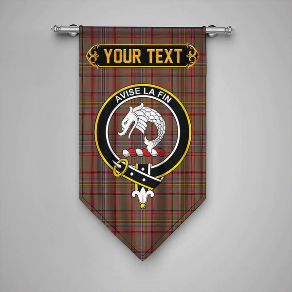 Kennedy Weathered Clan Badge Tartan Gonfalon Personalize