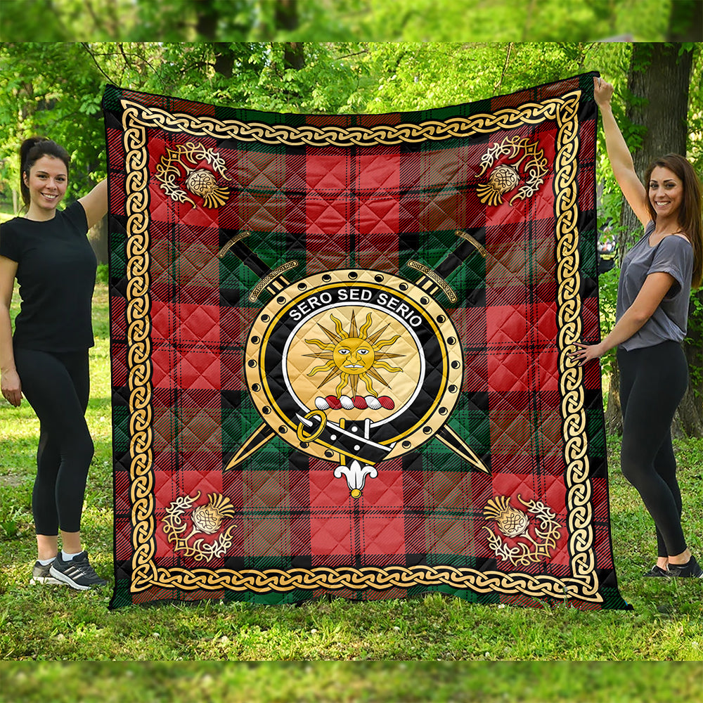 Kerr Ancient Clan Badge Tartan Premium Quilt Celtic Shield