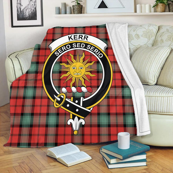 Kerr Ancient Tartan Crest Premium Blanket