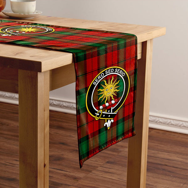 Kerr Modern Clan Badge Tartan Table Runner