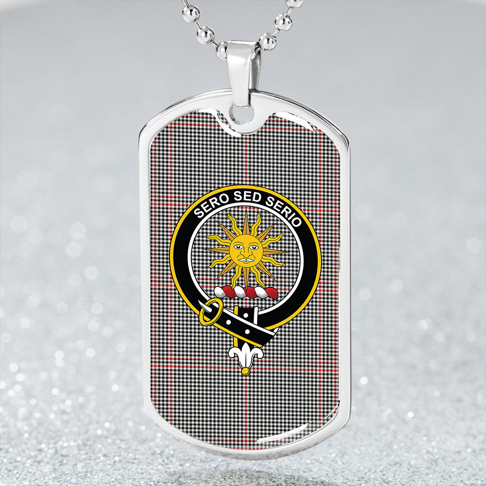 Kerr Shepherd's Plaid Clan Badge Classic Tartan Dog Tag Necklace