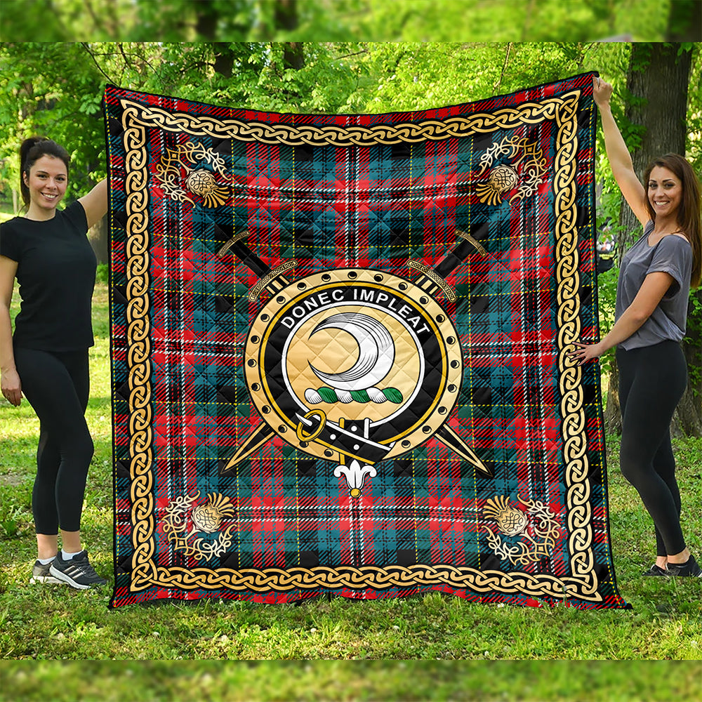 Kidd Modern Clan Badge Tartan Premium Quilt Celtic Shield