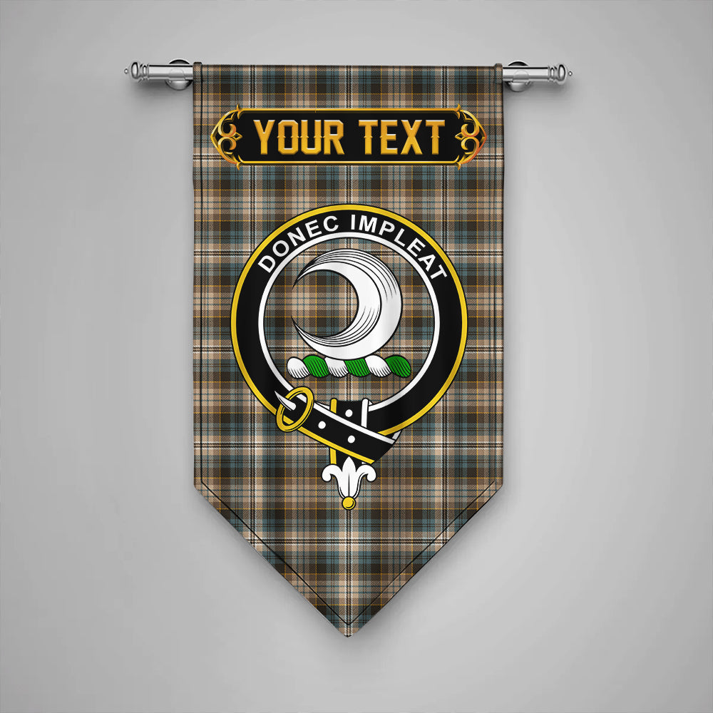 Kidd Weathered Clan Badge Tartan Gonfalon Personalize