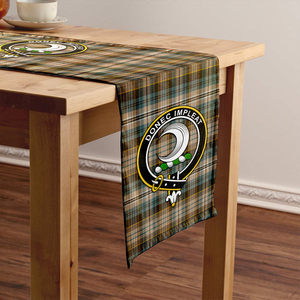 Kidd Weathered Clan Badge Tartan Table Runner