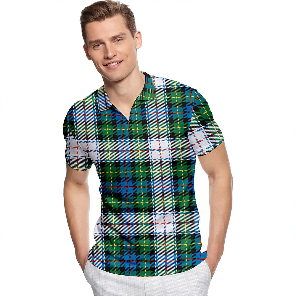 Kilbarchan #2 Ancient Tartan Classic Lapel Zip Short Sleeve Polo