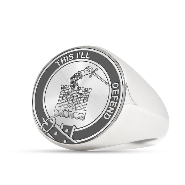 Kincaid Clan Badge Engraved Signet Ring