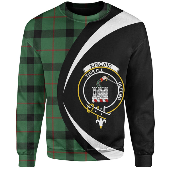 Kincaid Ancient Clan Badge Tartan Sweatshirt Circle Style Personalized