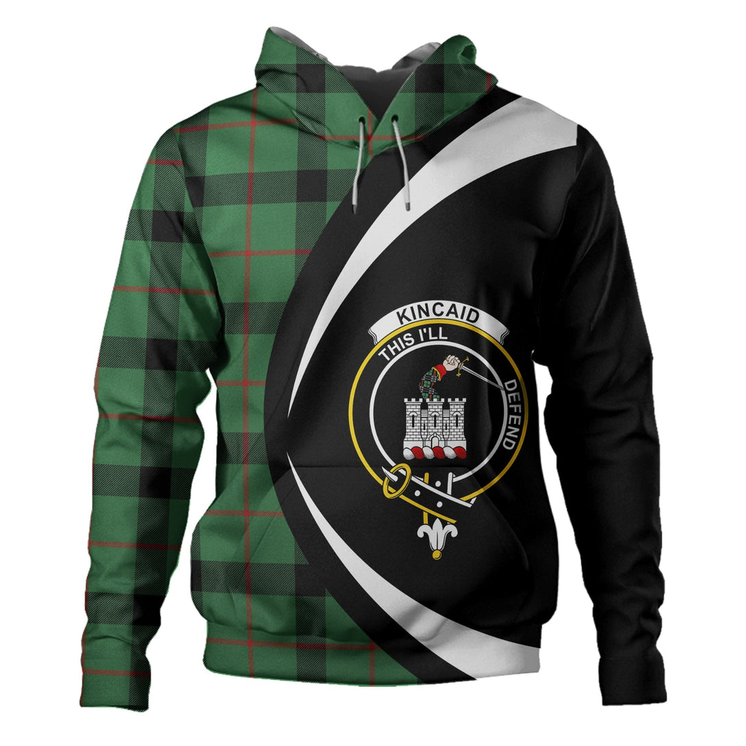 Kincaid Ancient Clan Badge Tartan Hoodie Circle Style