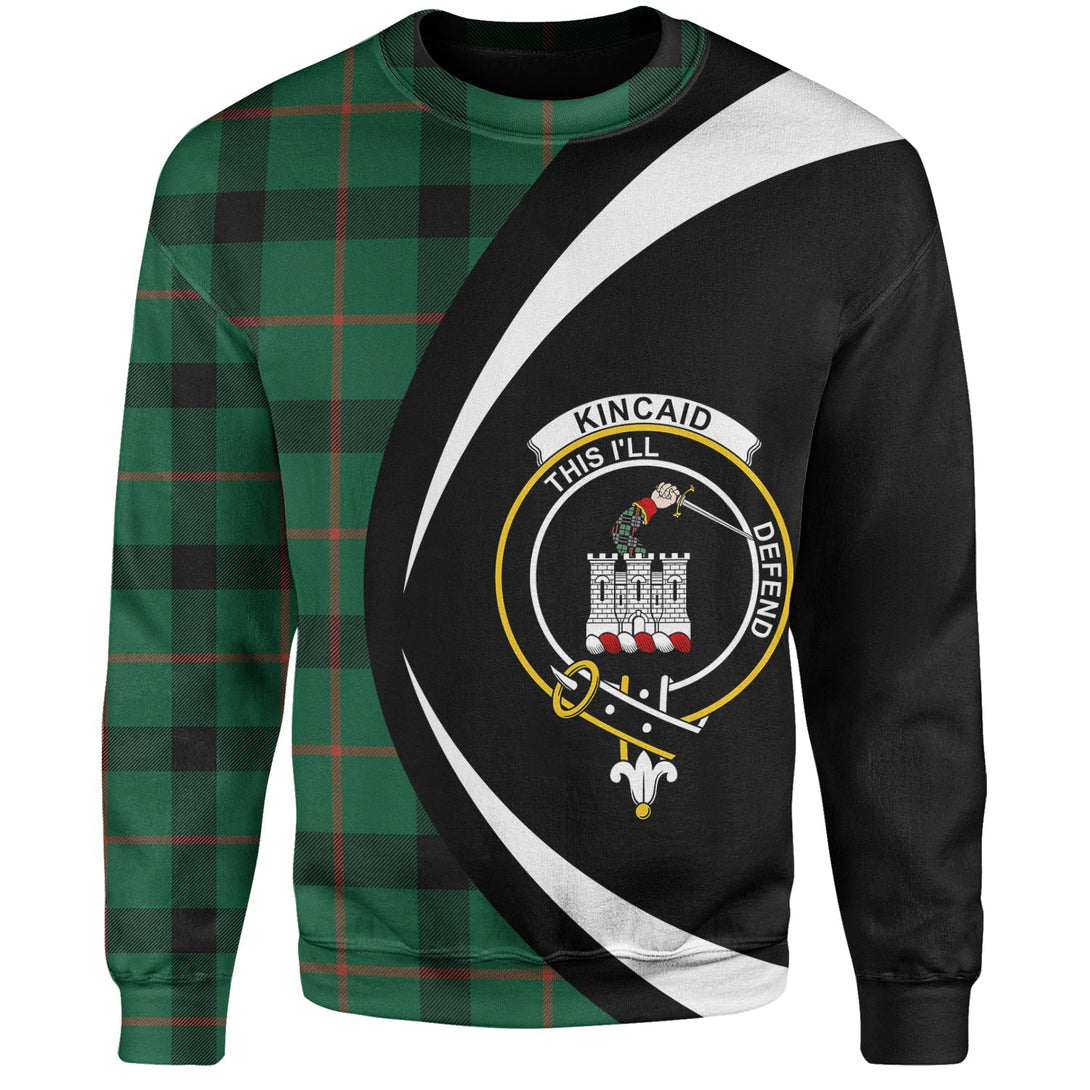 Kincaid Modern Clan Badge Tartan Sweatshirt Circle Style Personalized