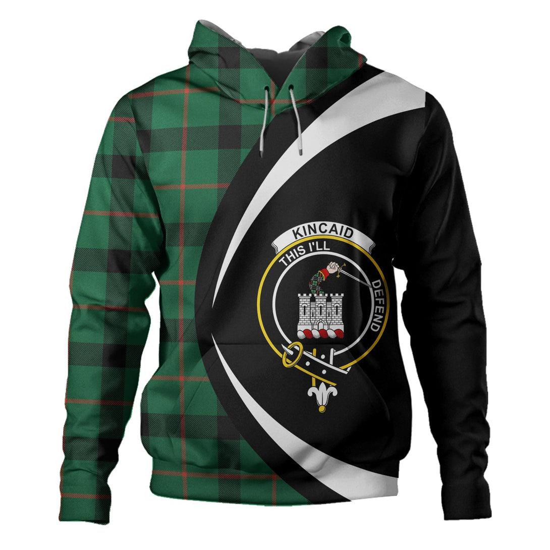 Kincaid Modern Clan Badge Tartan Hoodie Circle Style