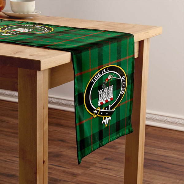 Kincaid Modern Clan Badge Tartan Table Runner