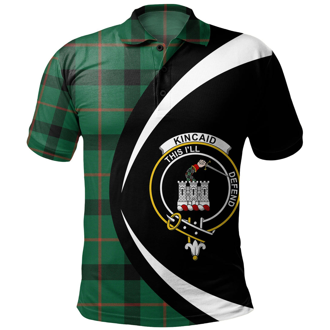 Kincaid Modern Clan Badge Tartan Polo Shirt Circle Style Personalized