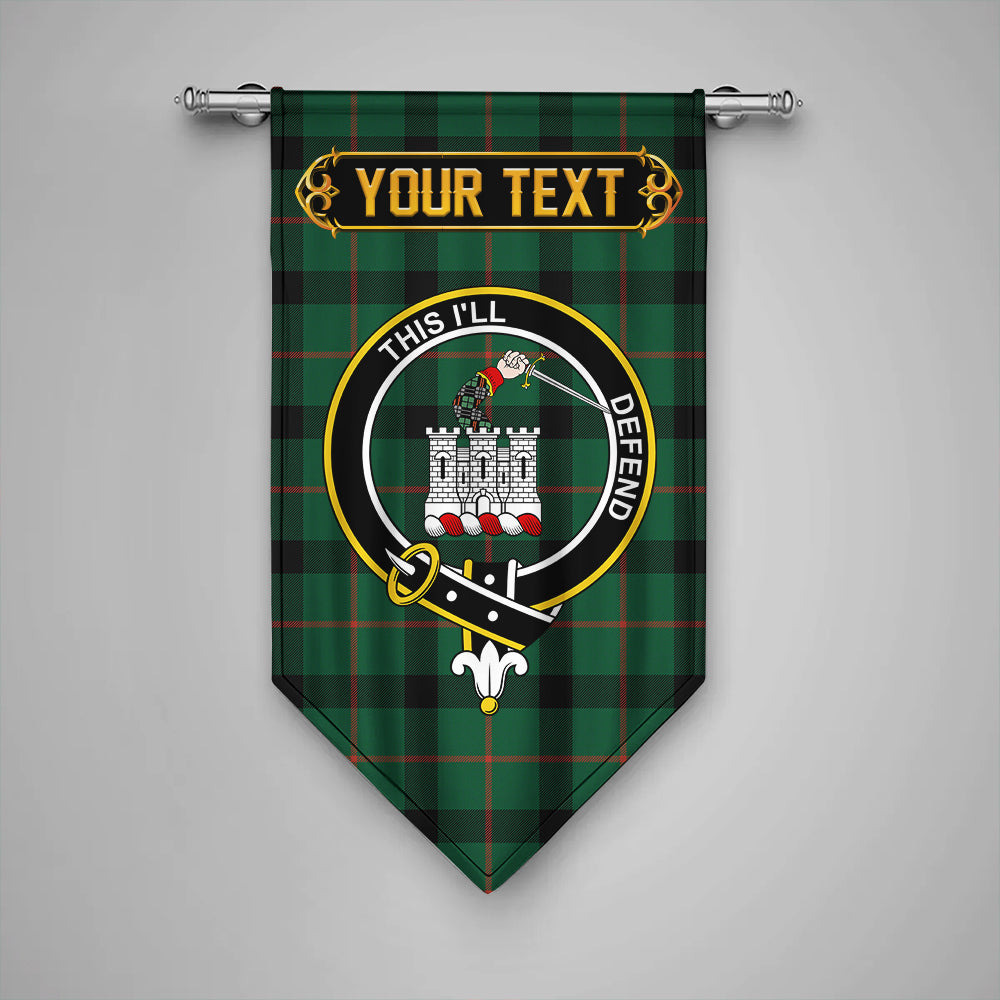 Kincaid Modern Clan Badge Tartan Gonfalon Personalize