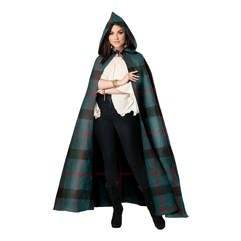 Kincaid Weathered Clan Badge Tartan Hooded Cloak