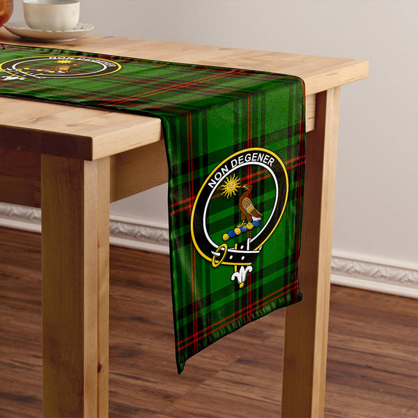 Kinloch Clan Badge Tartan Table Runner